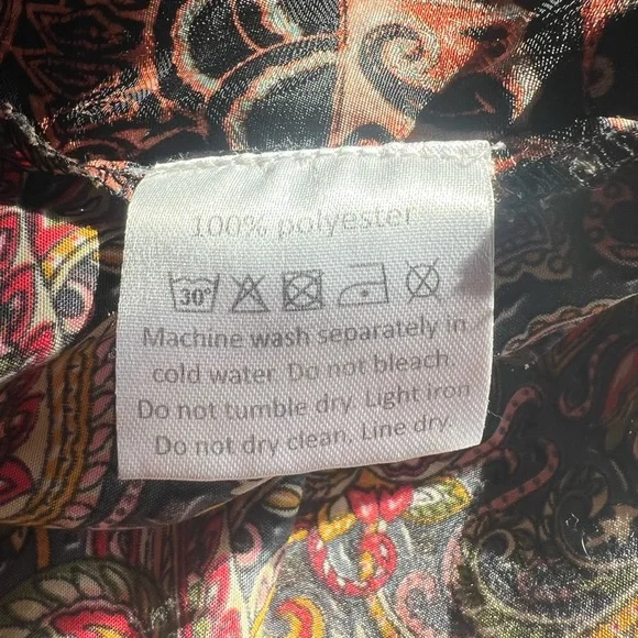 EARTHBOUND Colorful Paisley Kimono - Picture 7 of 7